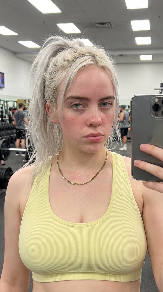 Profile / Avatar - Photorealistic Post-Workout Selfie Prompt (Sydney Sweeney Likeness) — output