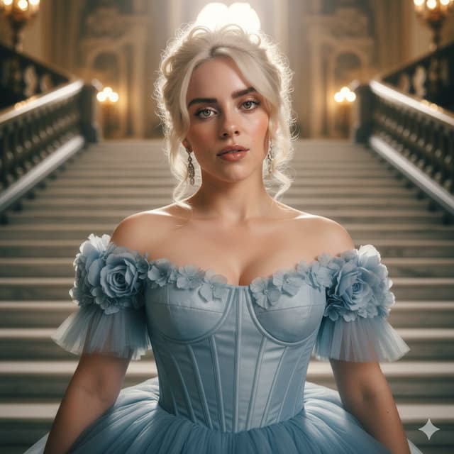 Ultra-Photorealistic Cinematic Royal Portrait of Billie Eilish — output