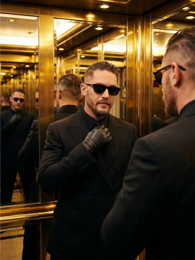 Profile / Avatar - Cinematic Golden Elevator Portrait — output