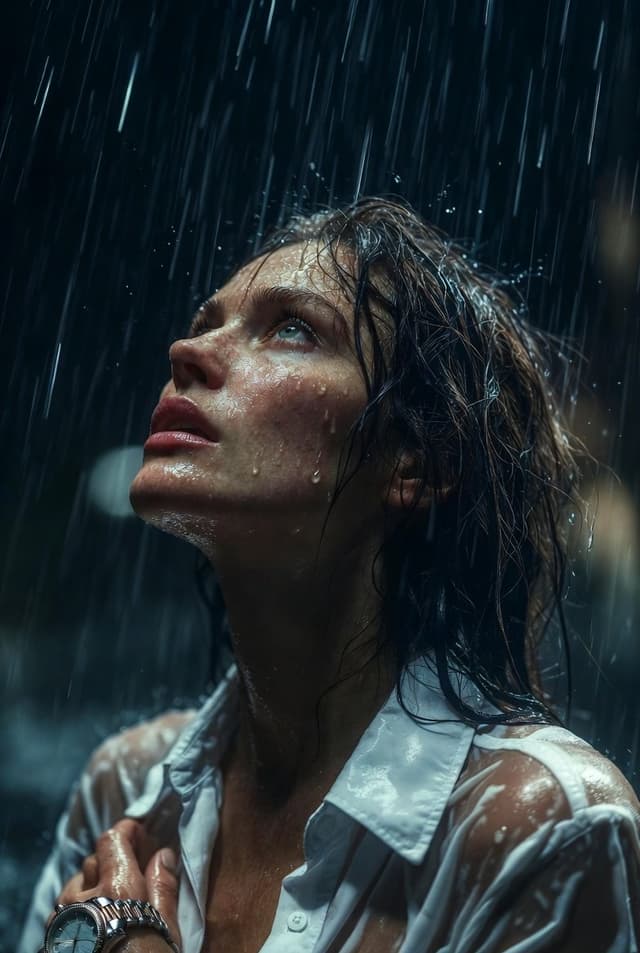 Social Media Post - Hyper-Realistic Cinematic Night Rain Portrait JSON Prompt — output