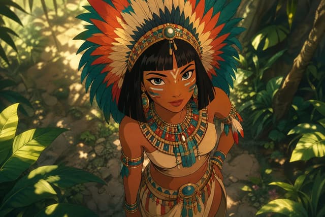 Comic / Storyboard - Classic Disney Style Tribal Portrait — output