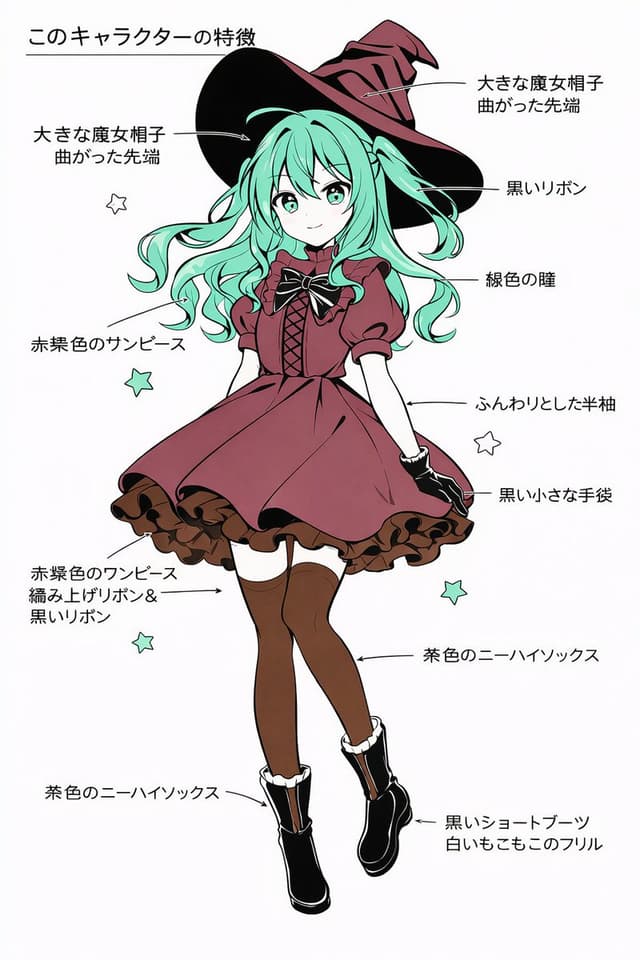 Character Feature Description Prompt (Japanese) — output