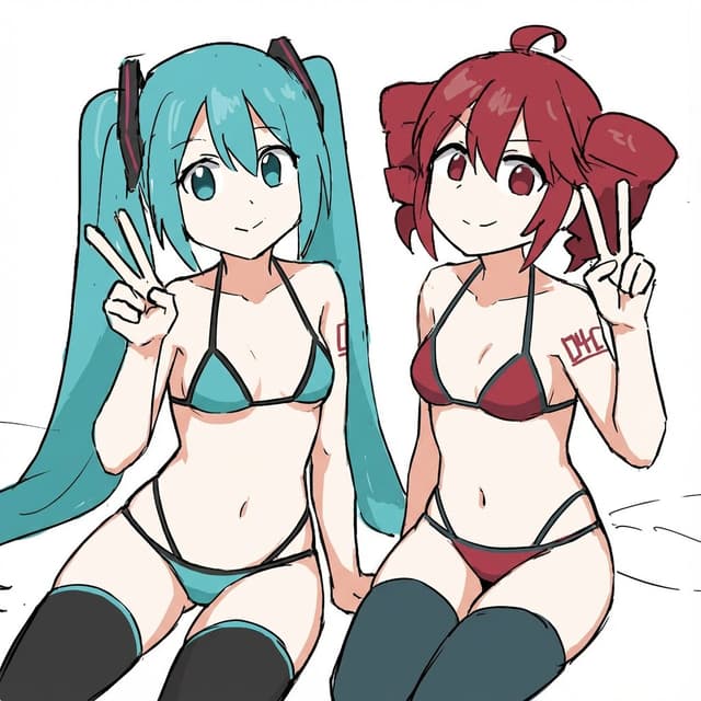 Anime Character Style Transfer to Bikini and Stockings — output