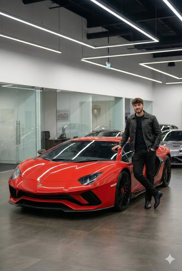 Product Marketing - Luxury Car Showroom Portrait — output