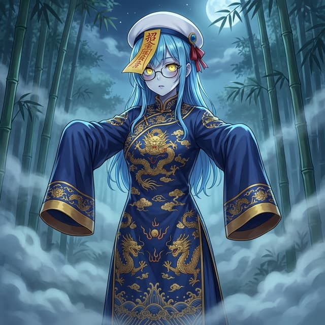 Ancient Zombie (Kyonsi) in a Bamboo Forest — output