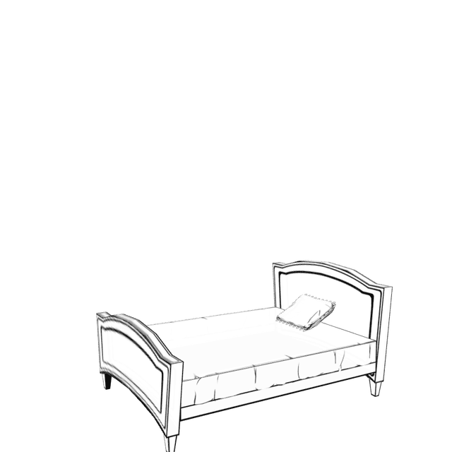 Isometric living room layout based on a sofa photo — output