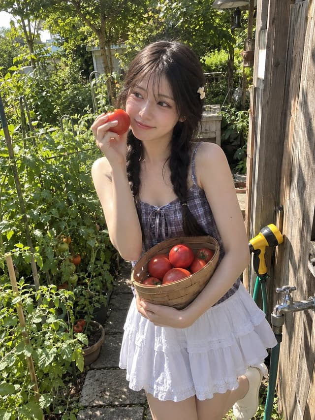 Profile / Avatar - Summer Garden Lifestyle Portrait — output