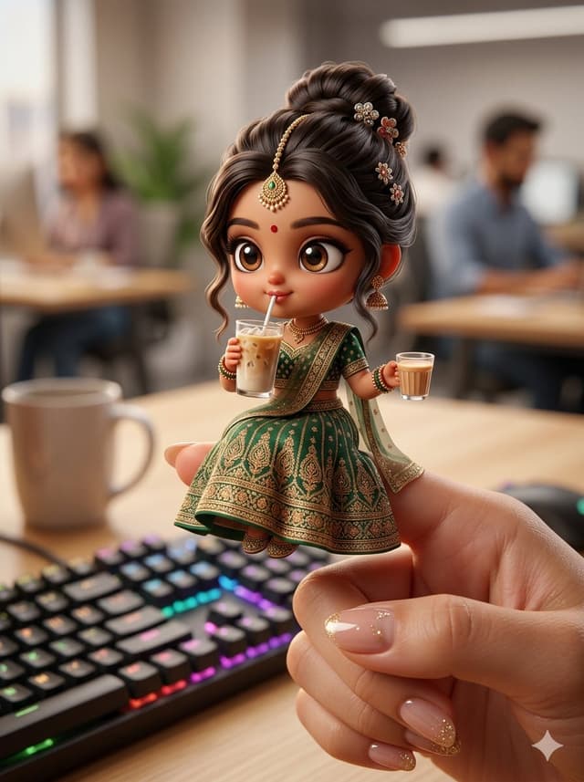 Profile / Avatar - Chibi Doll 3D Miniature Scene — output