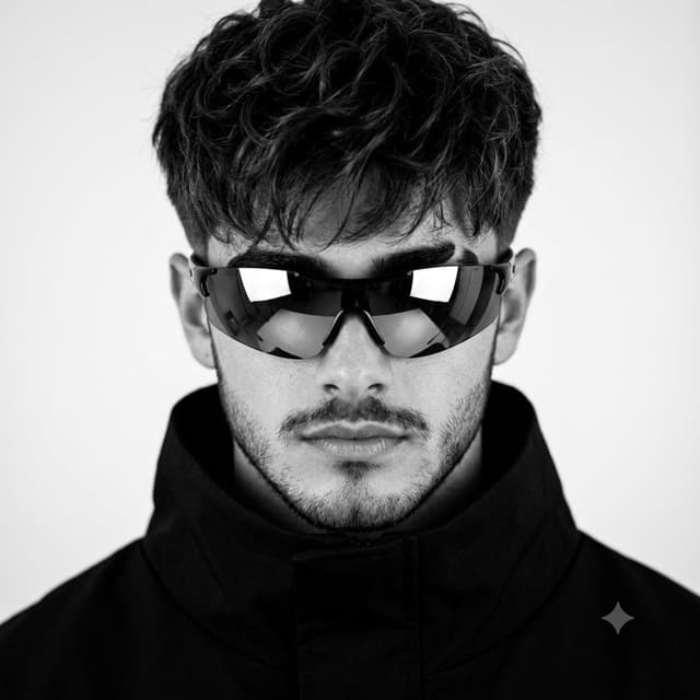 Product Marketing - Monochrome Avant-Garde Fashion Portrait — output