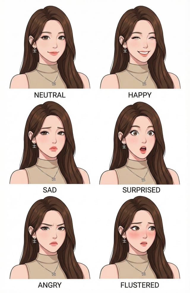 Expression style guide from an image — output