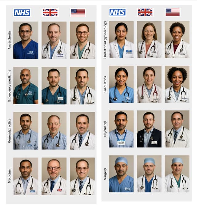 Stereotype Doctor Headshot Prompt — output