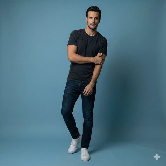 Profile / Avatar - Studio Portrait of Young Man with Focused Lighting — output