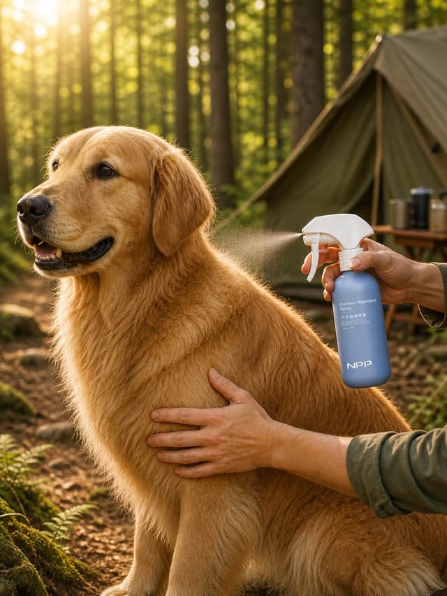 E-commerce Main Image - Golden Retriever Spray Ad — output