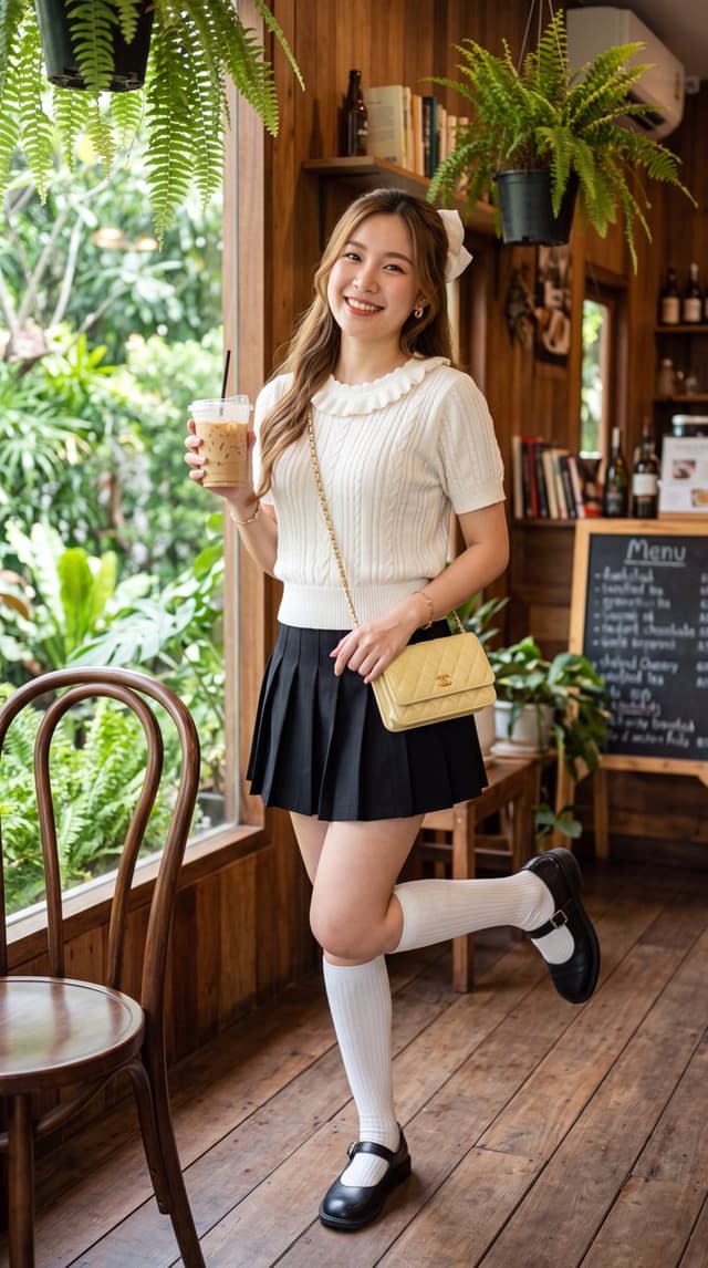 Product Marketing - Cozy Cafe Fashion Portrait — output