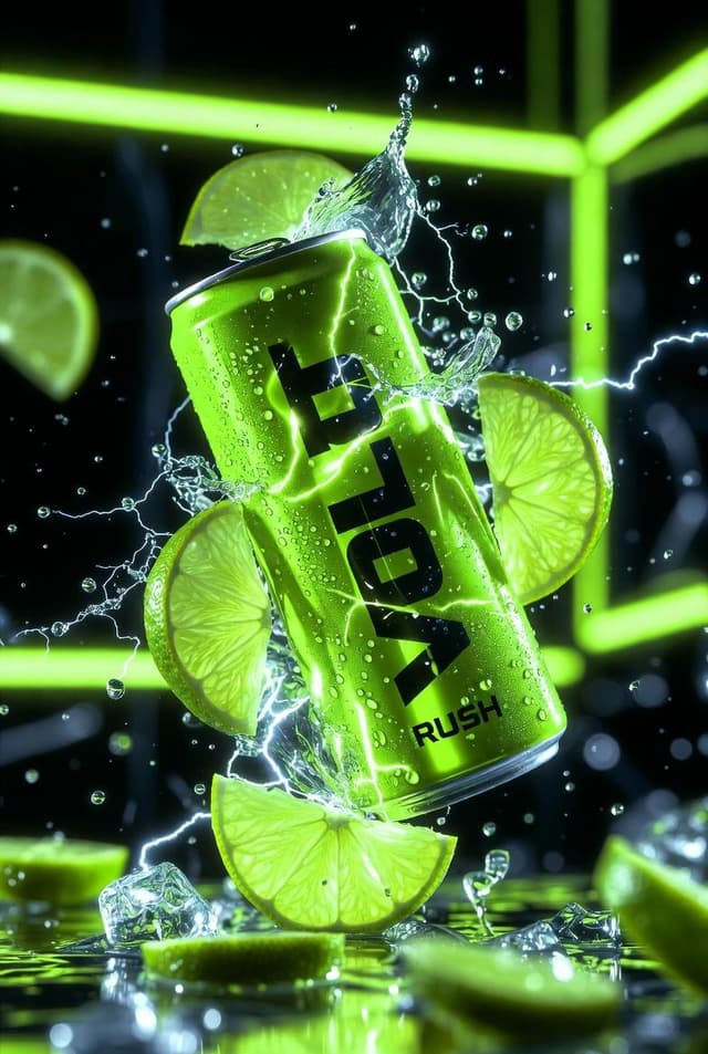 E-commerce Main Image - Neon Energy Drink Product Shot — output