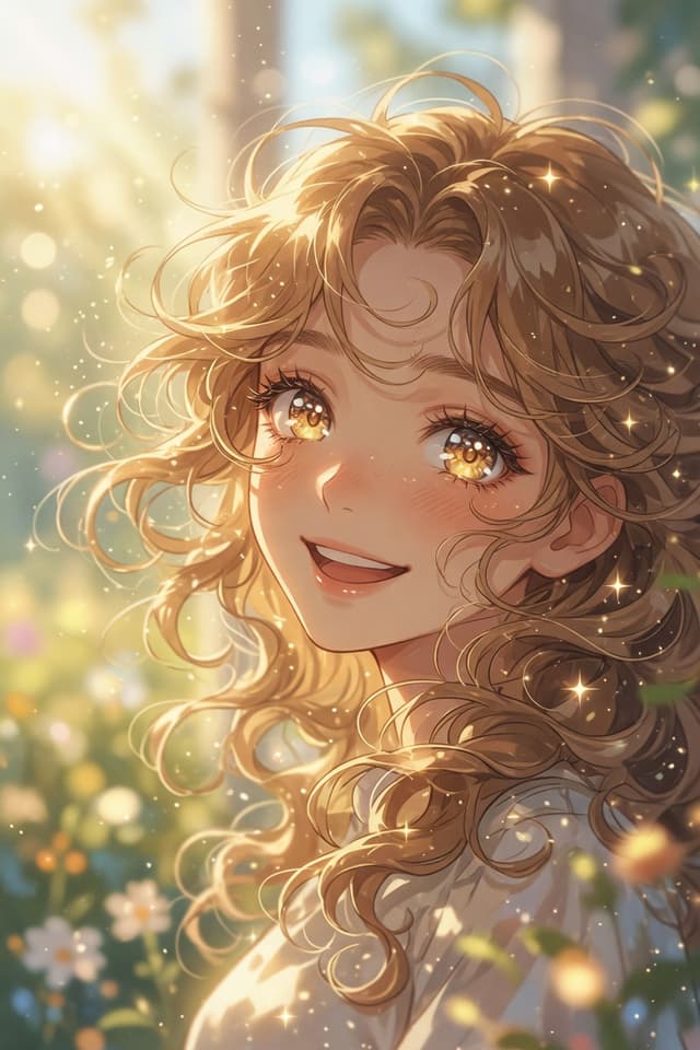 Profile / Avatar - Golden Garden Anime Portrait — output
