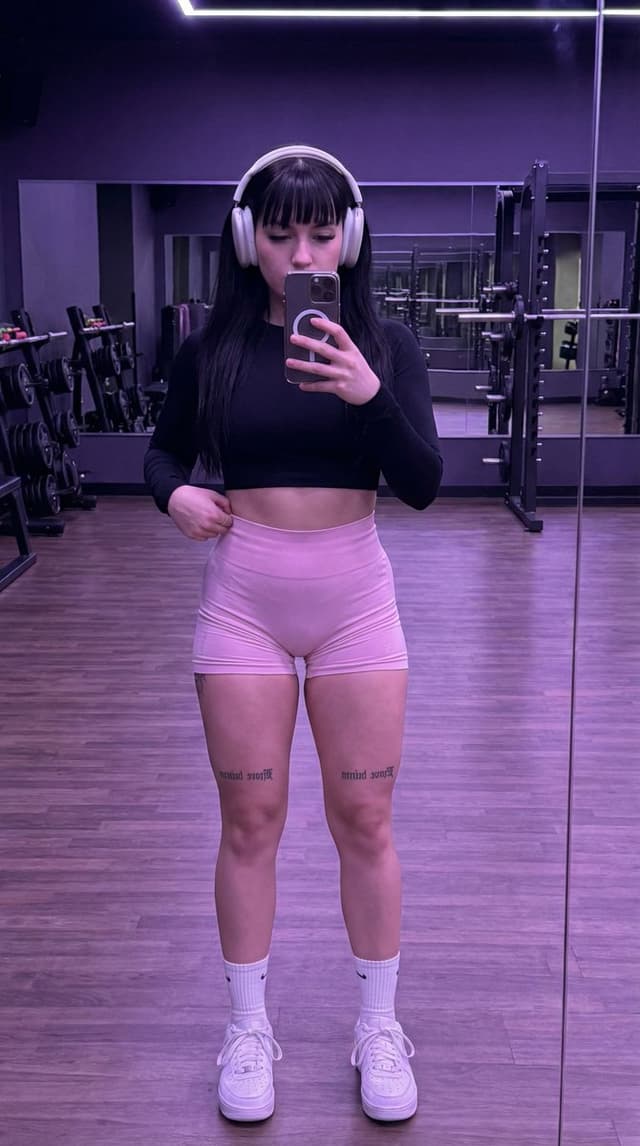 Social Media Post - Photorealistic Gym Mirror Selfie Prompt — output