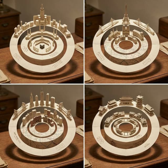Product Marketing - Concentric Papercraft City Installation — output