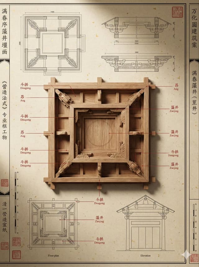 Qing Dynasty Architectural Design Archive Simulation — output
