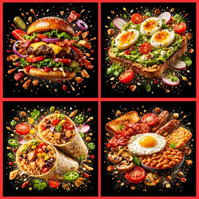 Food Explosion Poster Generator — output