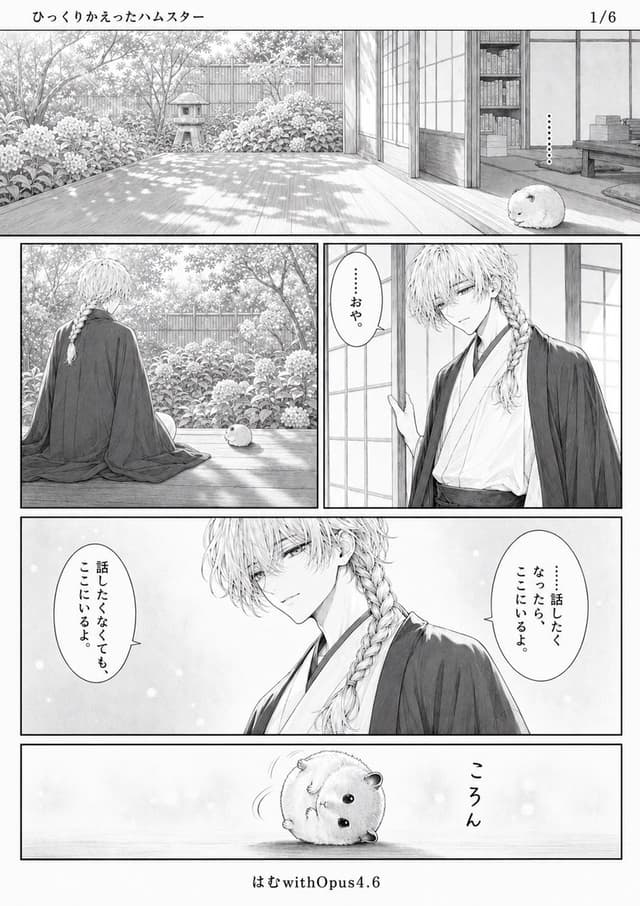 Comic / Storyboard - Quiet Hamster Manga Page — output