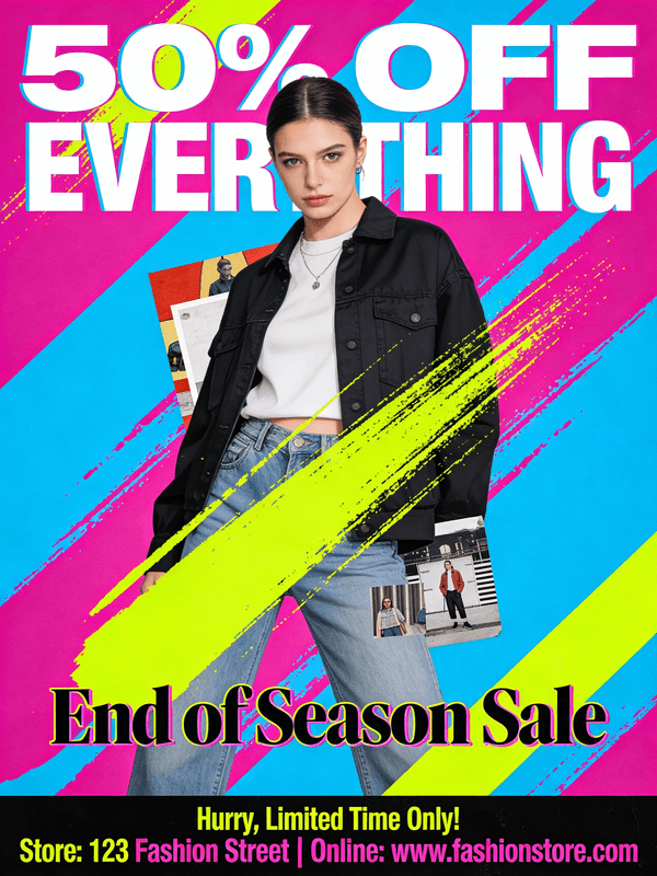 Trendy Fashion Sale Poster — output