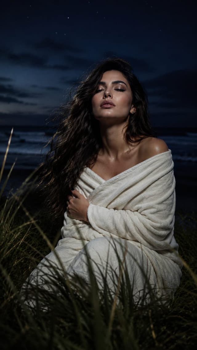 Profile / Avatar - Coastal Night Serenity Portrait — output