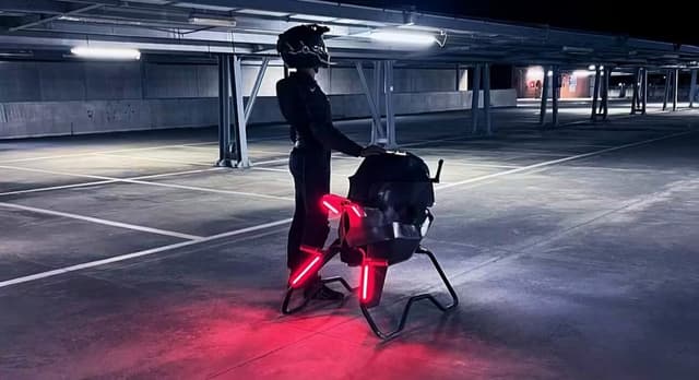Grok Imagine Flying Motorcycle Transformation Video Prompt