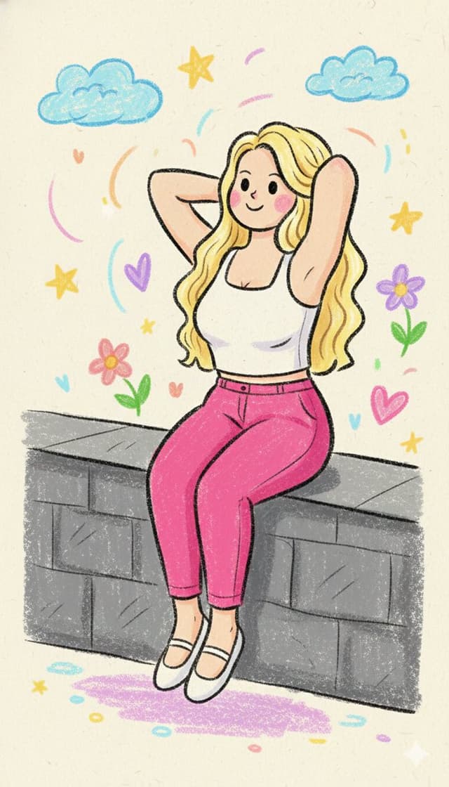 Profile / Avatar - Kindergarten Crayon Doodle Illustration Prompt — output