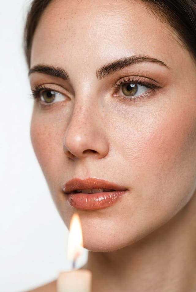 Cinematic Candlelight Beauty Portrait Edit Prompt — output