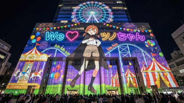 Projection Mapping Prompt for Nano Banana Pro (Amusement Park Theme) — output