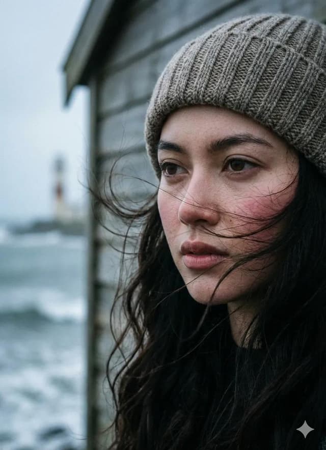 Cinematic Seaside Pier Portrait Prompt — output