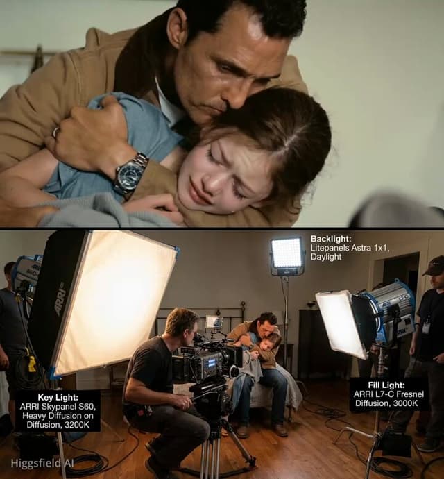 Behind-the-scenes filming setup visualization — output