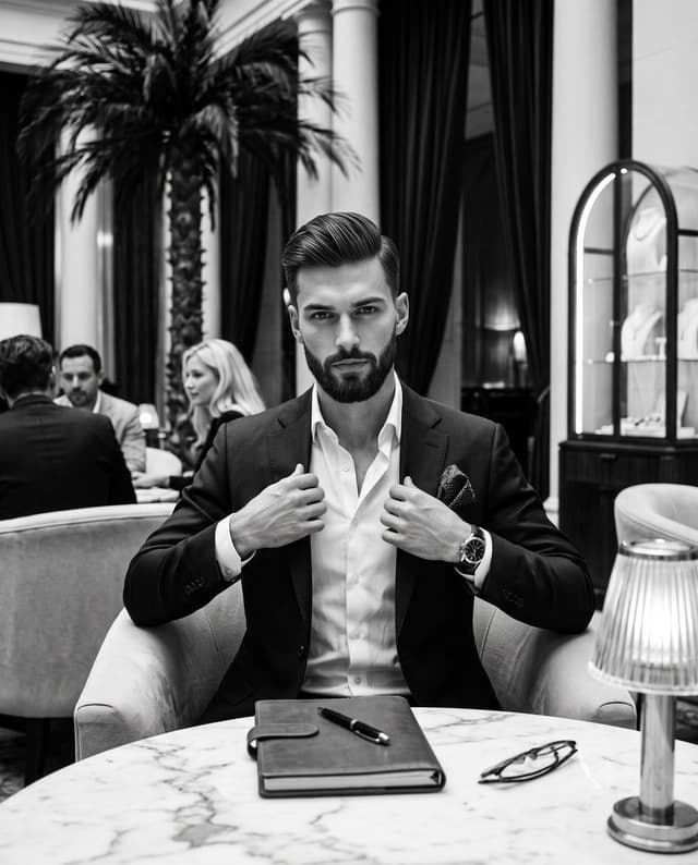 Product Marketing - Monochrome Luxury Editorial Portrait — output