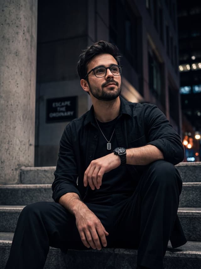 Social Media Post - Urban Night Streetwear Portrait — output