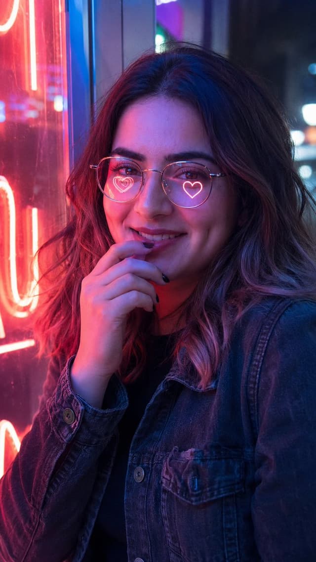 Profile / Avatar - Neon Smartphone Portrait — output