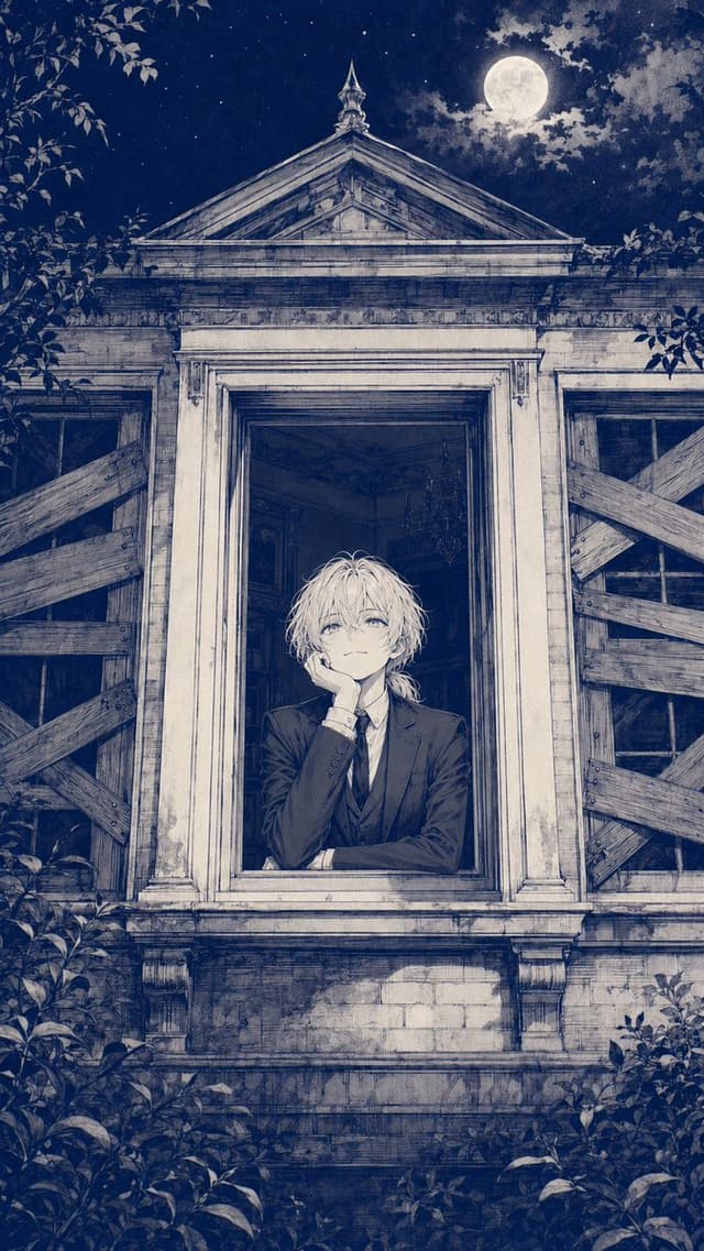 Comic / Storyboard - Moonlit Mansion Anime Album Cover — output