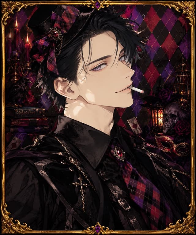 Profile / Avatar - Gothic Anime Portrait — output