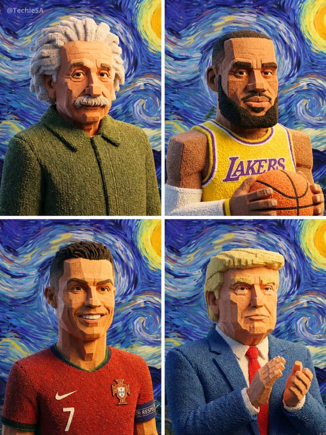 Geometric Clay Figures — output