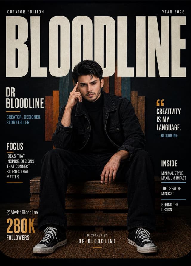 Product Marketing - Fashion Editorial Magazine Cover — output