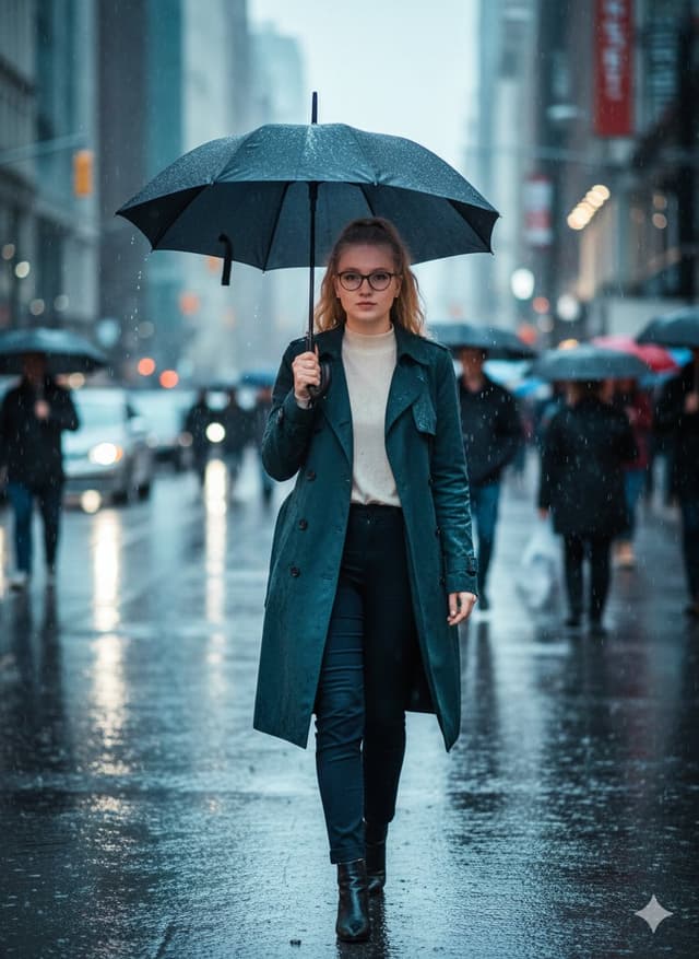Cinematic Rainy Street Photo Prompt — output