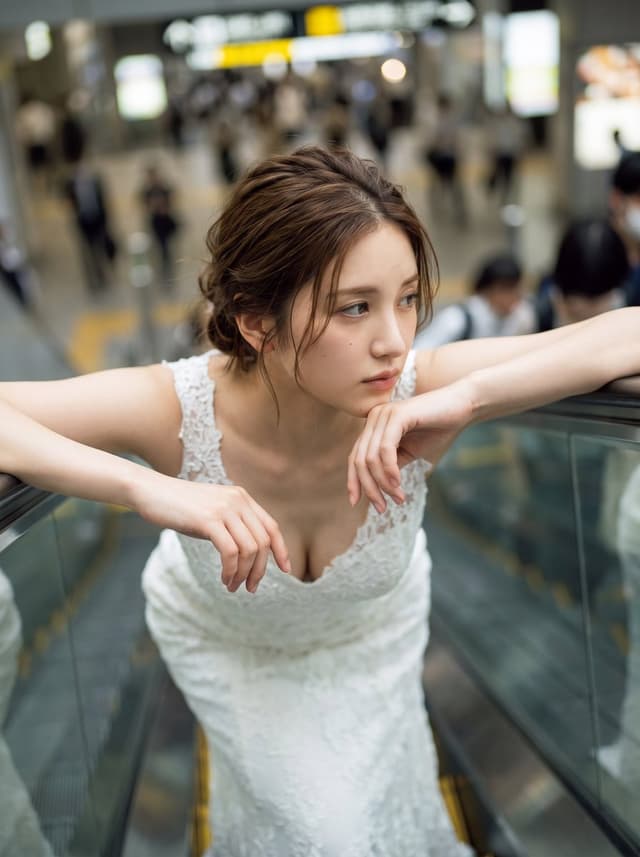 Profile / Avatar - Escalator Dreaming Bride in Osaka Station — output