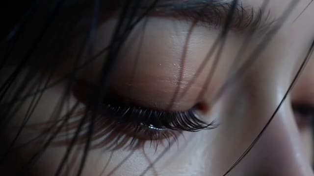 Extreme Close-Up Beauty Portrait
