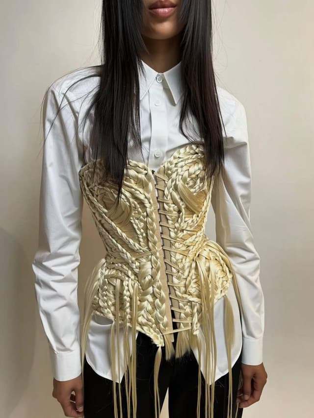 Corset online shop page layout — output
