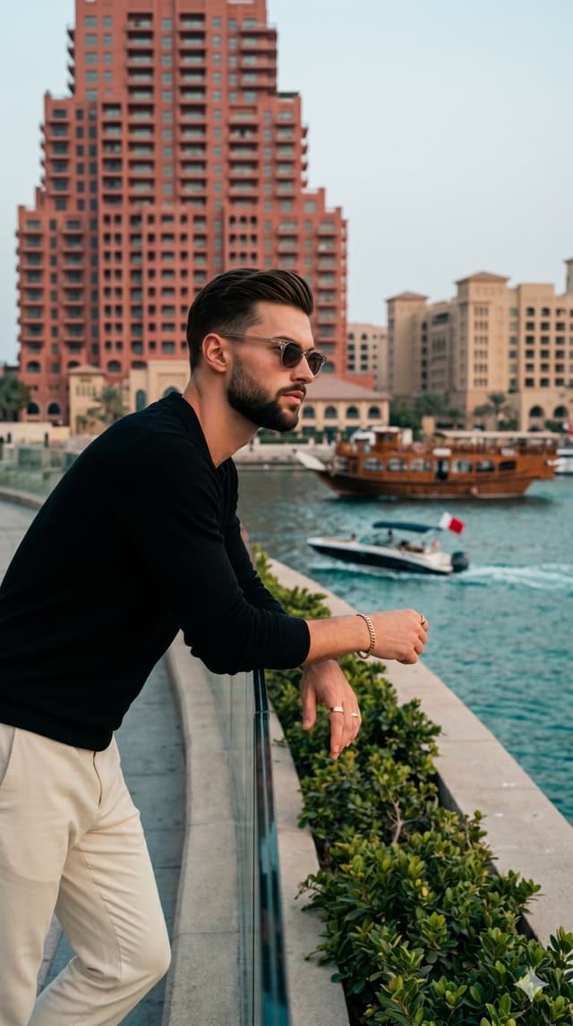 Product Marketing - Urban Waterfront Male Portrait — output