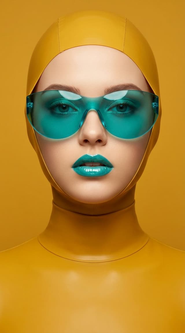 Retro-Futuristic Monochromatic Fashion Editorial — output