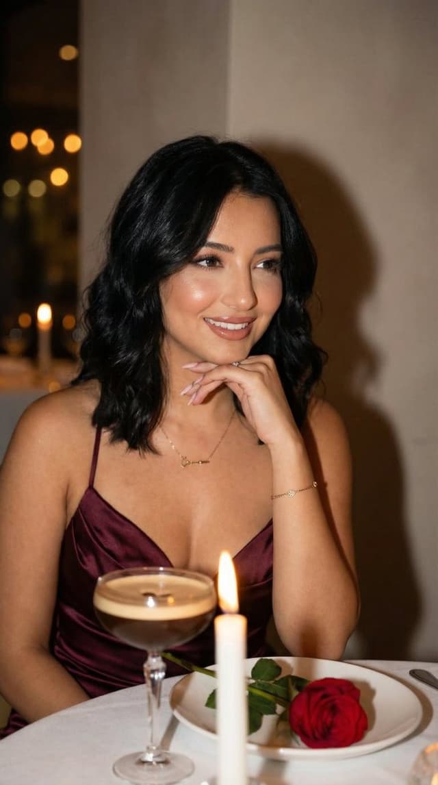 Social Media Post - Luxury Romantic Dinner Editorial Portrait — output