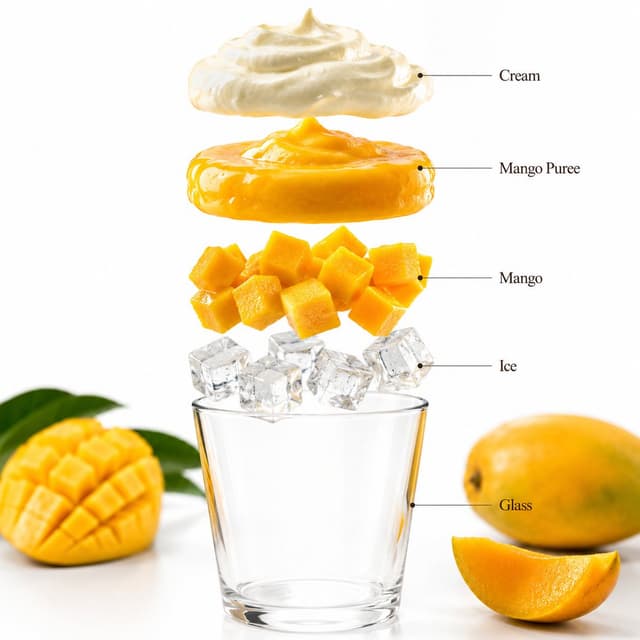 Infographic / Edu Visual - Mango Smoothie Infographic and Commercial Photography — output