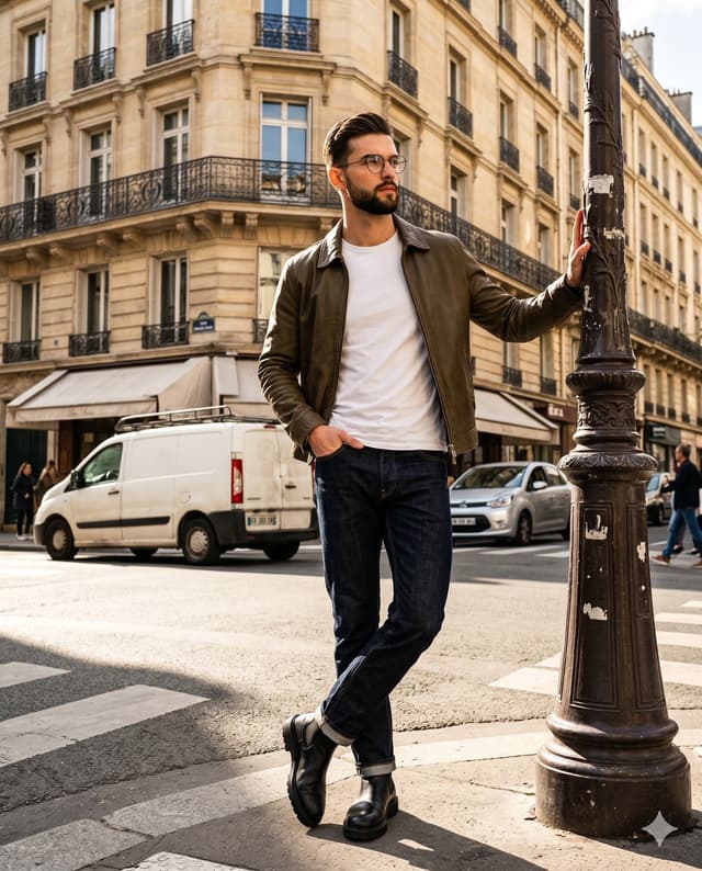 Social Media Post - Editorial Parisian Street Style Portrait — output