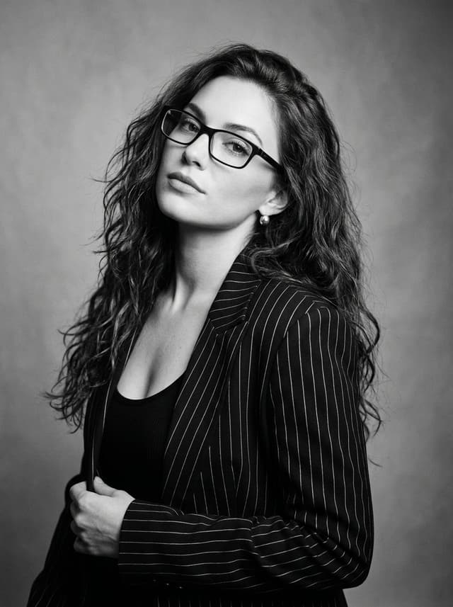 Profile / Avatar - Black and White Fashion Portrait — output